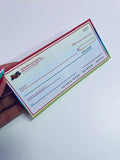Quartz & Rainbows Manifestation Faux Checkbook