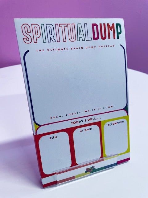 Quartz & Rainbows Spiritual Dump Notepad